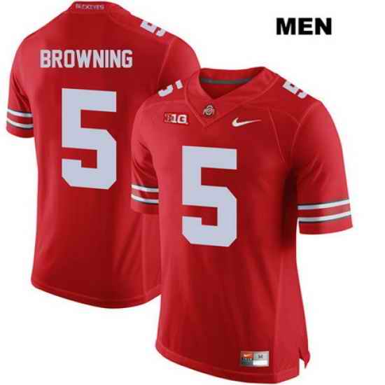 Baron Browning Ohio State Buckeyes Nike Authentic Mens  5 Stitched Red College Football Jersey Jersey